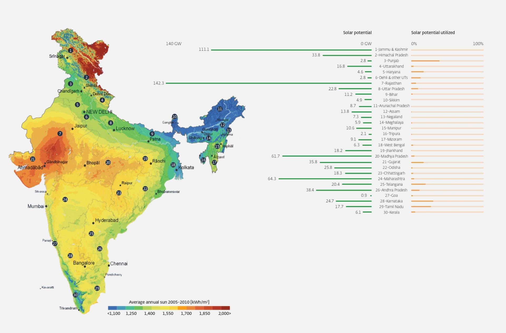 Indian BIPV Report 2022 Status And Roadmap Solarchitecture   Indian Map 